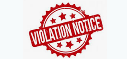 Toll Management Violation notice